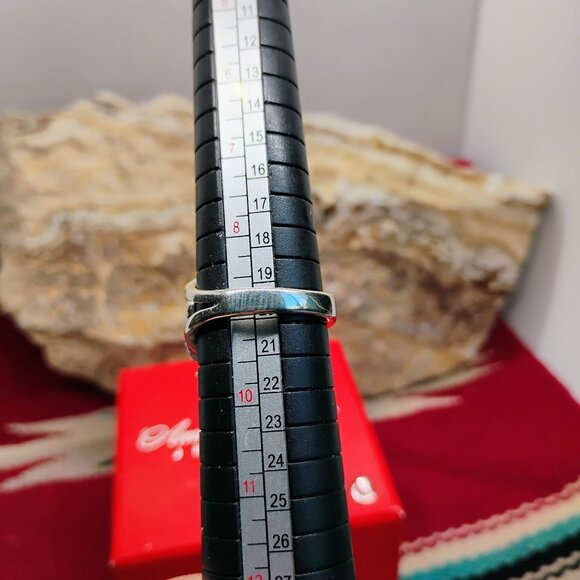 Carolyn Pollack American West Sleeping Beauty Turquoise Sterling Ring Size 9 - Picture 7 of 7